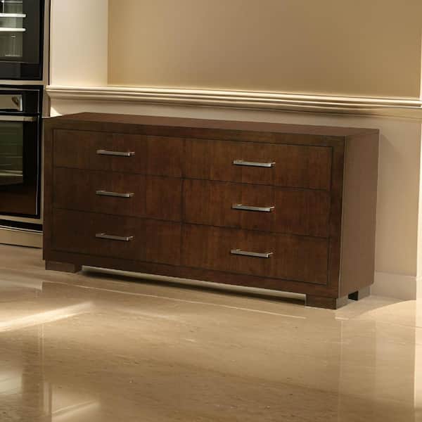 brown dresser with silver handles Benzara Reay Tall Dresser Chest, Brown Oak, 4 Drawers Silver Metal handles  -| BM328821 Benzara.com