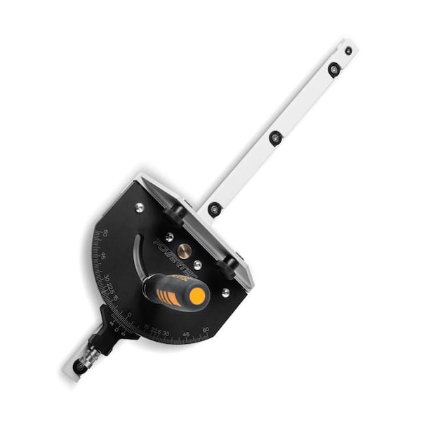 Precision Miter Gauge for Table Saw, with 11 Preset Angle Stops, Laser Engraved Angular Increments, and Indexing Pin