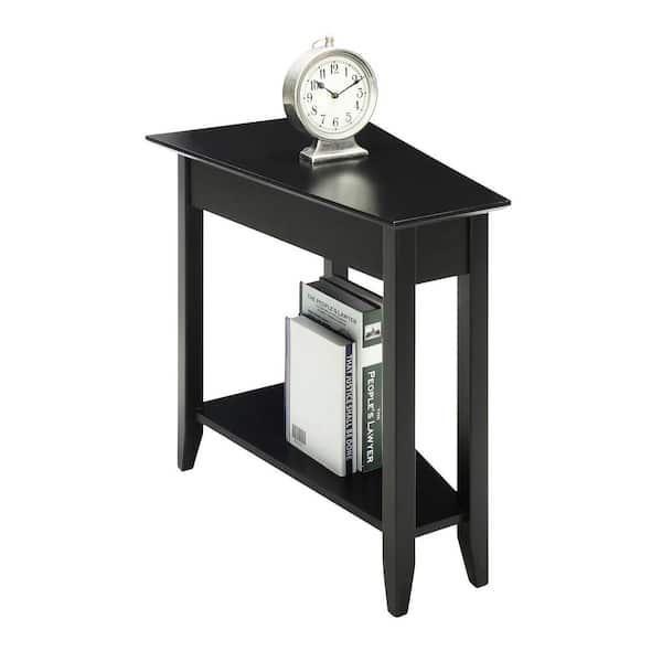 Black wedge end table hotsell