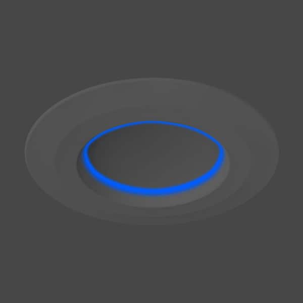 5/6 in. Smart Adjustable CCT and RGB Integrated LED Recessed Light Trim with Night Light Powered by Hubspace