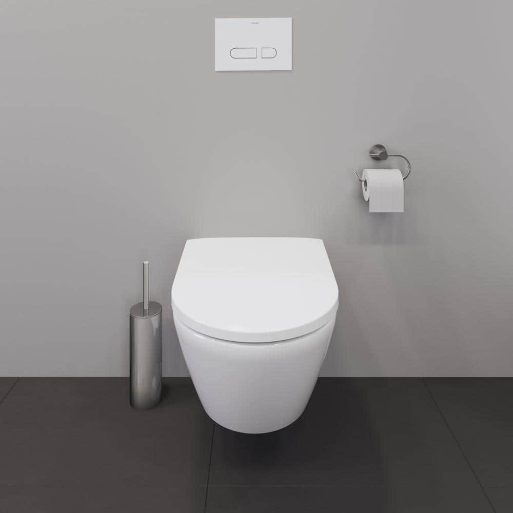 White High Gloss Wall-Mounted Toilet