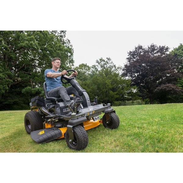 Ultima ZTS1 42 in. 547 cc IntelliPower Engine Dual Hydro Drive Gas Zero Turn Riding Lawn Mower w/Steering Wheel Control