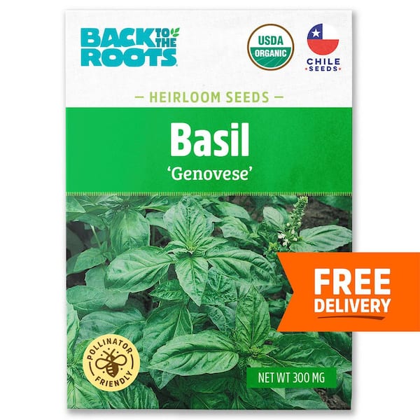Back to the Roots Organic Genovese Basil Seed (1-Pack)