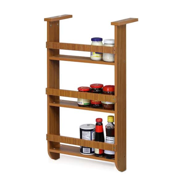 Furinno Cherry 3-Shelf Refrigerator Wall Hanging Spice Rack