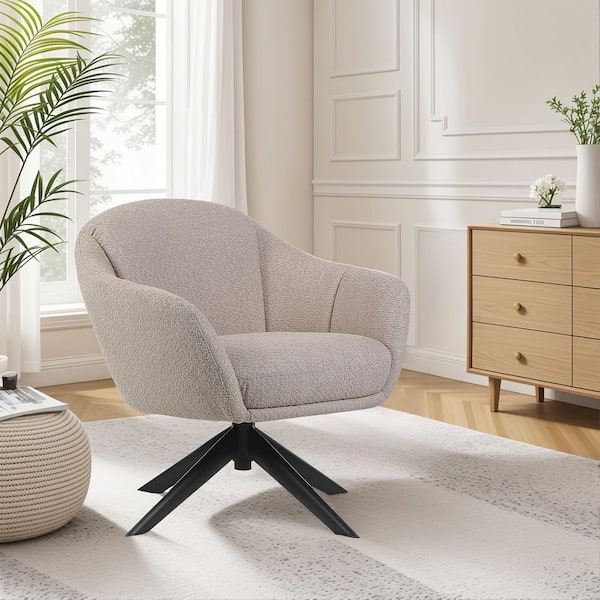 New Classic Furniture Fleming Gray Polyester Upholstery Accent Arm Chair