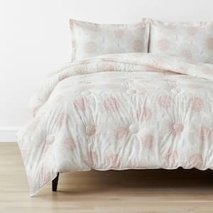 Company Kids Flower Burst Pink Multi Organic Cotton Percale Twin Comforter Set