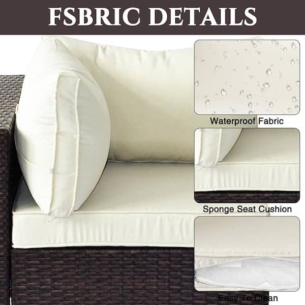 Outdoor sectional outlet seat cushions