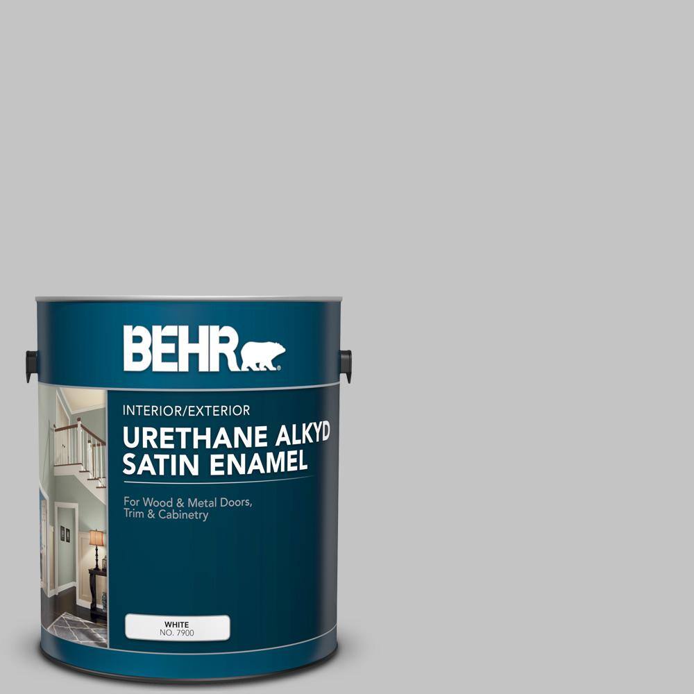 BEHR 1 gal. N5202 Silver Bullet Urethane Alkyd Satin