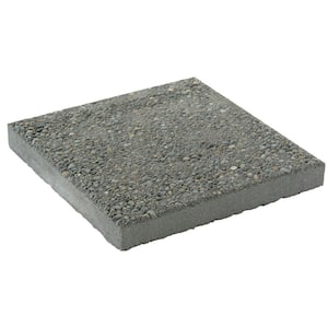 16 in. x 16 in. Square Exposed Aggregate Concrete Step Stone