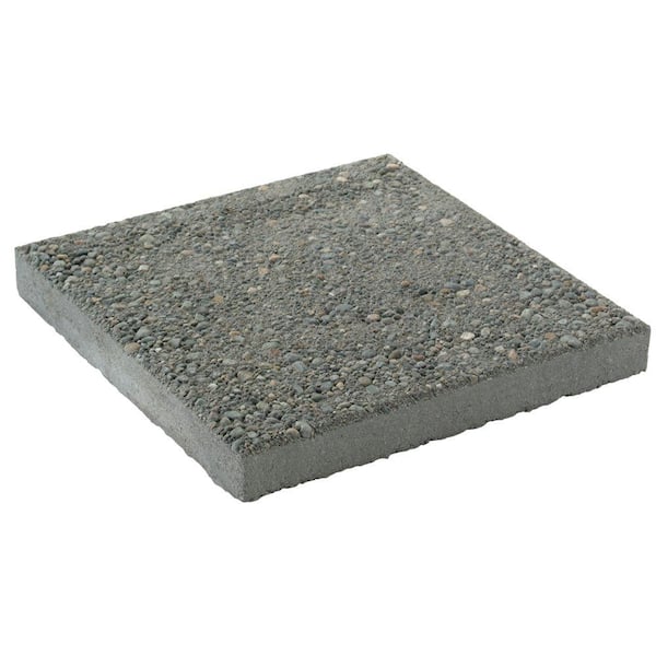 Mutual Materials 16 in. x 16 in. Square Exposed Aggregate Concrete Step Stone