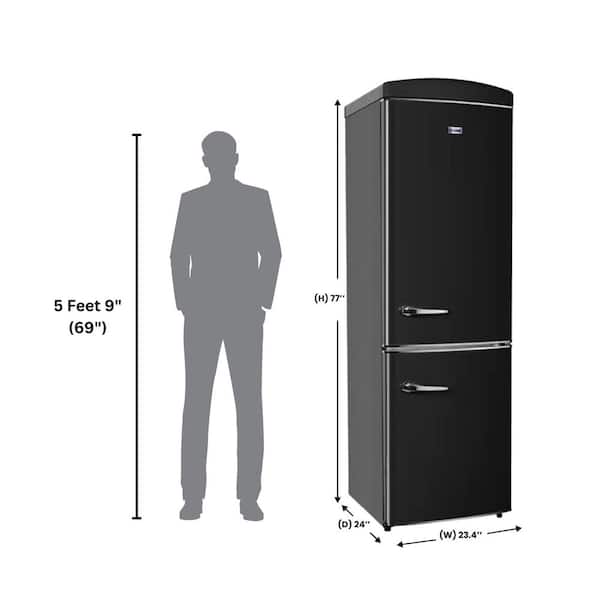 ConServ 24in RETRO BOTTOM MOUNT 11cf Refrigerator Fast Freeze 110V