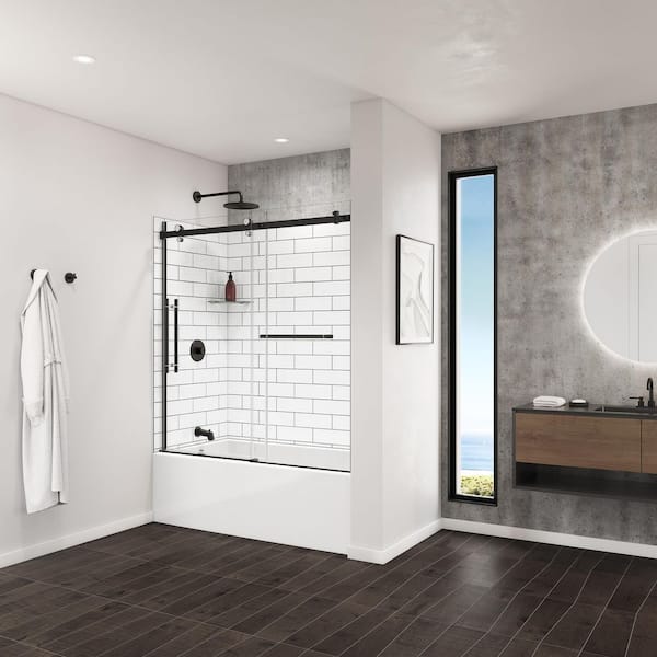 Utile 6032 Composite Direct-to-Stud Three-Piece Tub Wall Kit in Metro Tux