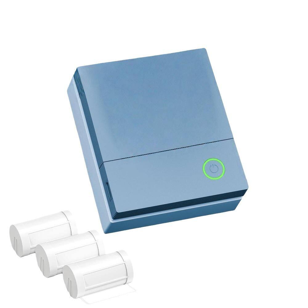Portable Bluetooth Sticker Printer with 3 Rolls Paper for Notes, Journal, DIY, Sticker Maker for School, Office, Blue price history on PriceWatchPro