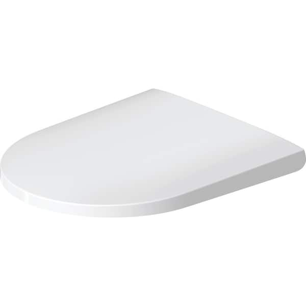 D-Neo Round Closed Front Toilet Seat in White