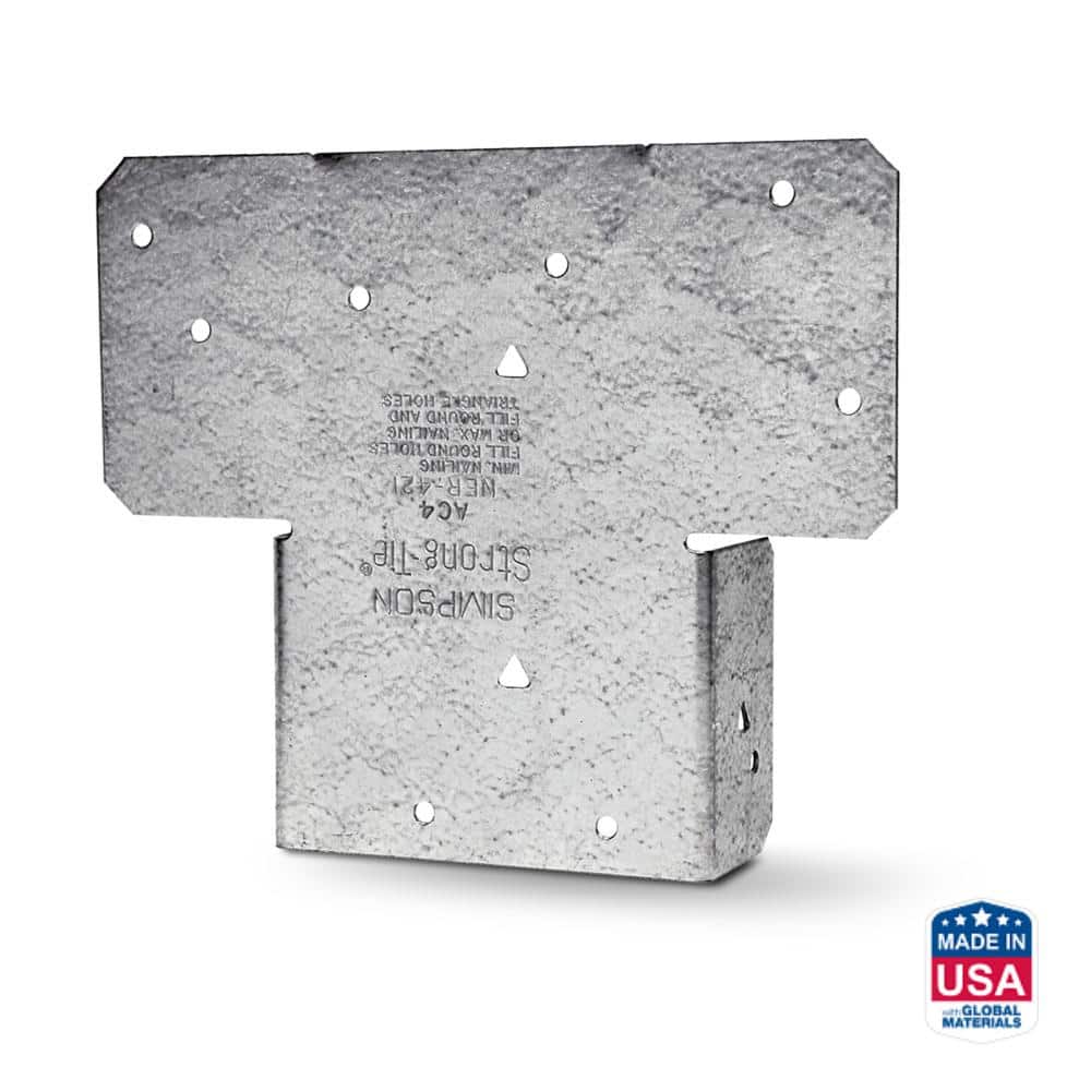 Simpson Strong-Tie AC Galvanized Adjustable Post Cap for 4x