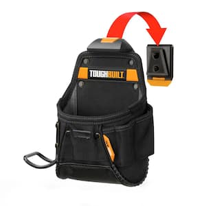 Project Pouch with Hammer Loop, Black with ClipTech and rugged 6-layer rivet-reinforced construction