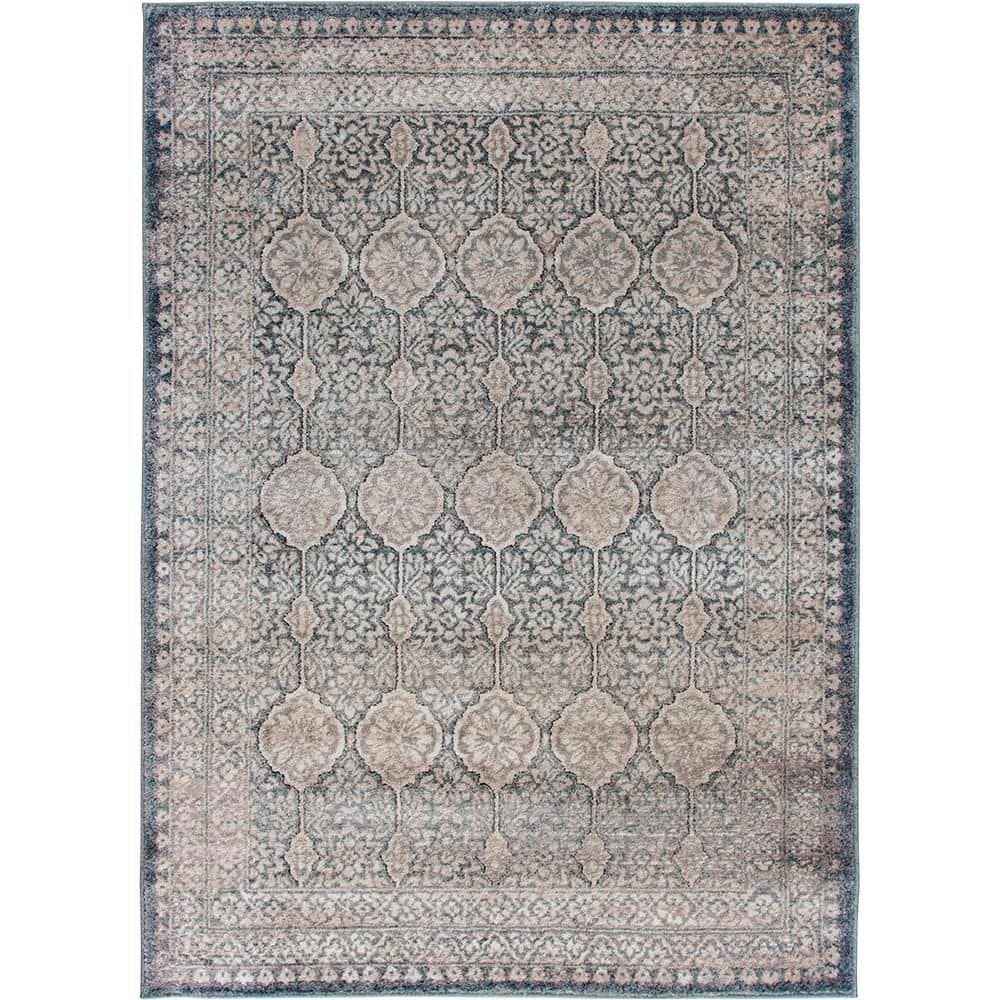Morrow 6 ft. x 9 ft. Light Blue/Light Gray Area Rug price history on PriceWatchPro