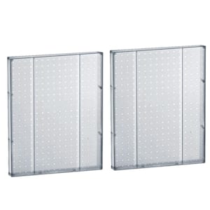 20.25 in H x 16 in W Pegboard Clear Styrene One Sided Panel (2-Pieces per Box)