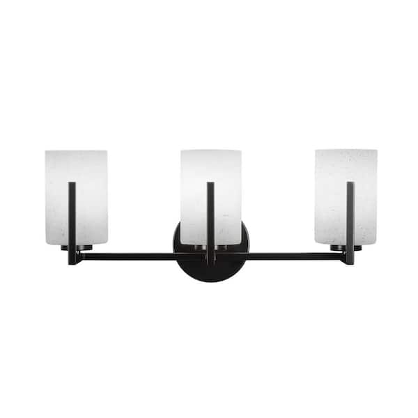 Unbranded Cottonwood 21 in. 3-Light Matte Black Vanity Light