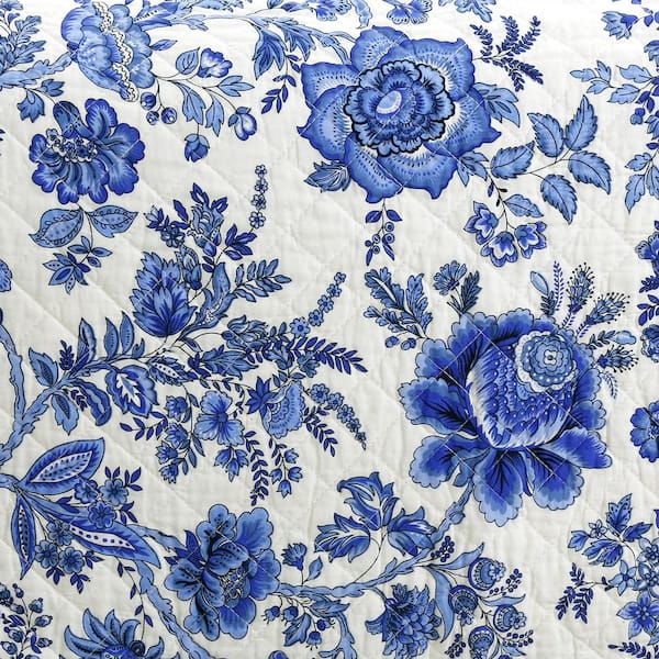 Teramila Blue Flower Cotton Fabric Quilting Telas Por Metro Patchwork  Algodon Home Textile Bedding Clothing Dress Sewing Tissu - AliExpress