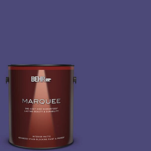 BEHR MARQUEE 1 gal. #MQ5-43 Dramatist One-Coat Hide Matte Interior Paint & Primer