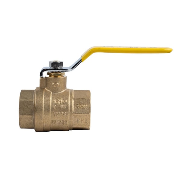 1 in. Brass FNPT x FNPT Full-Port Ball Valve