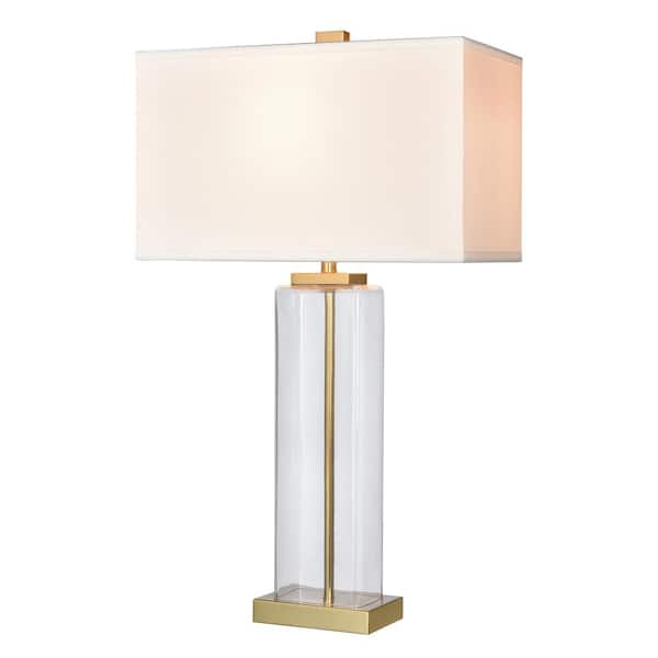 Titan Lighting Oriental 29 in. Clear Table Lamp