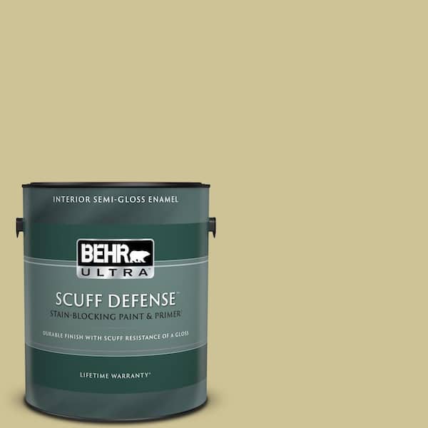 BEHR ULTRA 1 gal. #390F-4 Outback Extra Durable Semi-Gloss Enamel Interior Paint & Primer