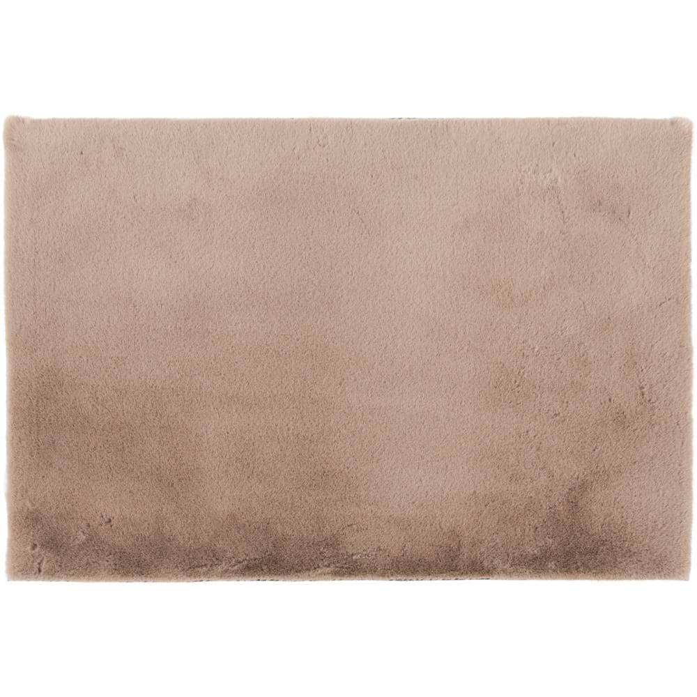 Home Decorators Collection Piper Taupe 2 ft. x 3 ft. Solid Polyester