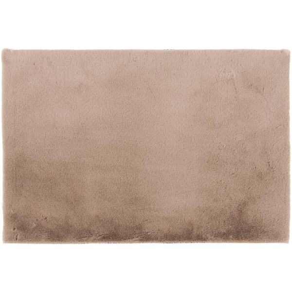 Home Decorators Collection Piper Taupe 2 ft. x 3 ft. Solid Polyester Scatter Area Rug