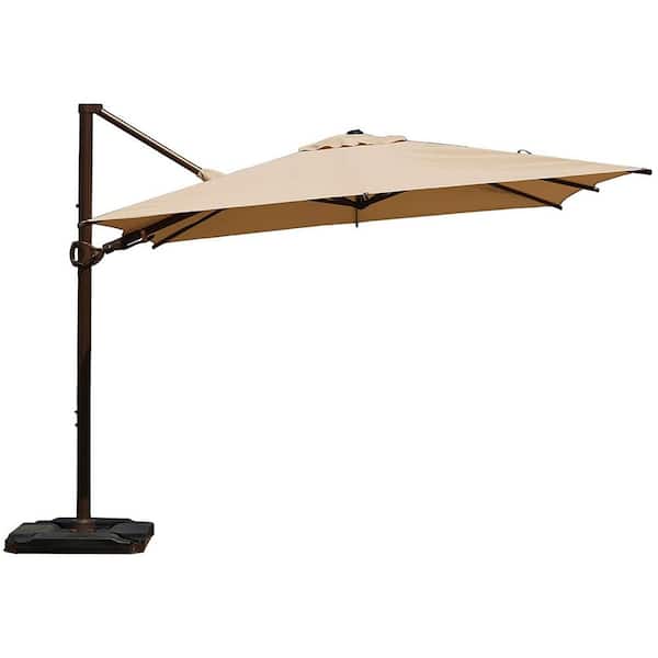Abba Patio 10 Ft X 360 Degree, 10 Ft Tiltable Cantilever Patio Umbrella