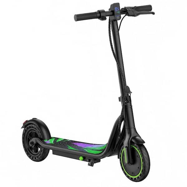 Adult Electric Scooter with Dual Braking, 350W/500W Motor, 8.5 in./10 in. Solid Tires, 19/22Mph