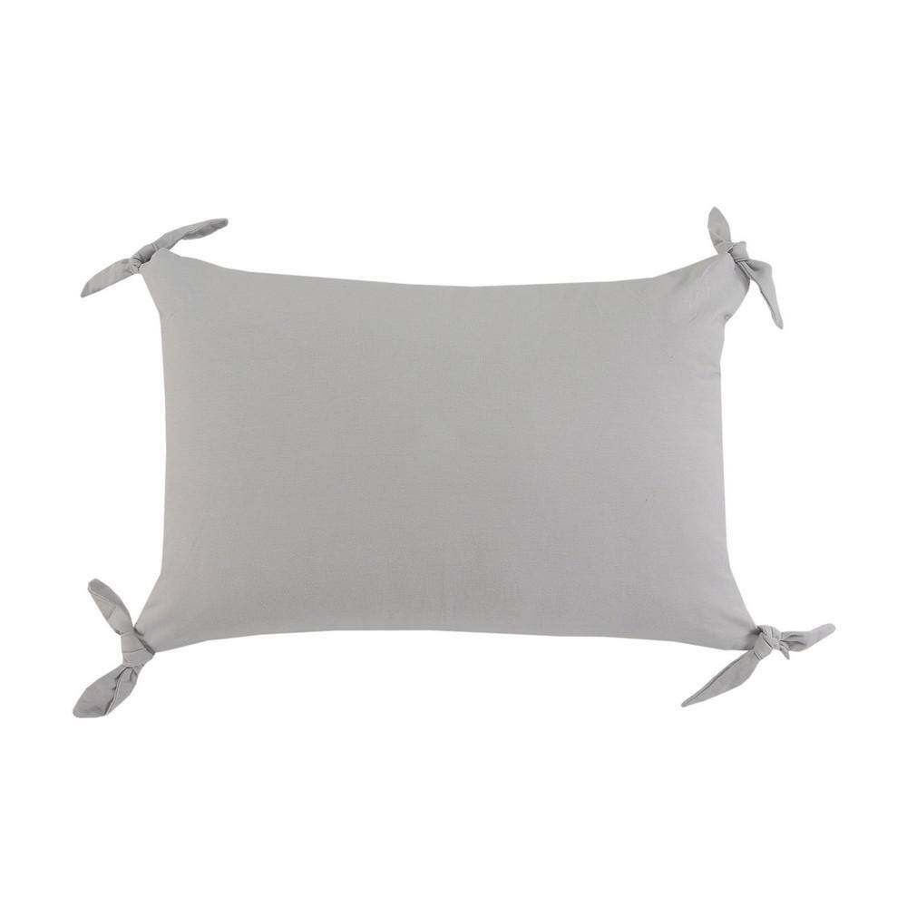 Get Knotty Concrete Gray Solid Corner Tie Soft Poly-Fill 24 in. x 16 in. Th