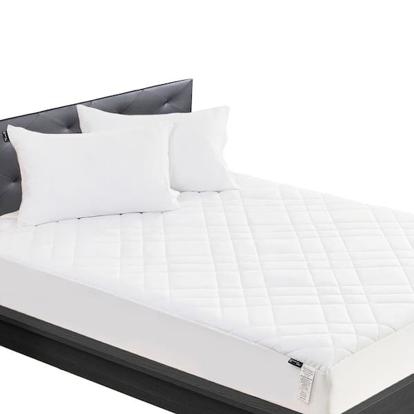 NexHome Microfiber Quilted 100% Waterproof Twin Mattress Protector Stretches up to 16 in. Deep
