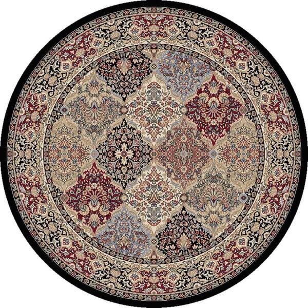 Ancient Garden Multi Panel 5 ft. x 5 ft. Round Area Rug
