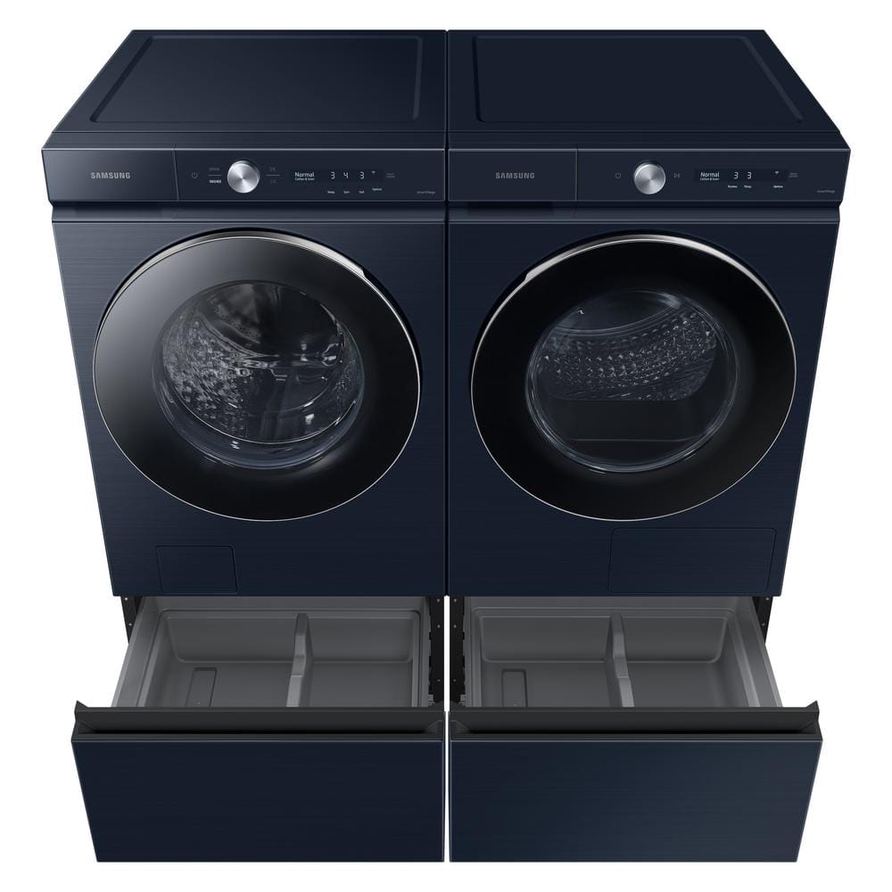 Brushed Navy 7.8 cu. ft. Front Load Electric Dryer with AI Optimal Dry