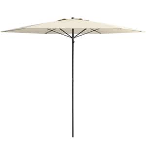 7.5 ft. Steel Beach Umbrella in Warm White