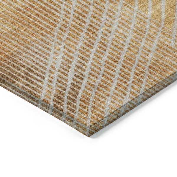 Chantille Machine Washable Indoor/Outdoor Abstract ACN2003 Gold 3 ft. x 4 ft. Area Rug