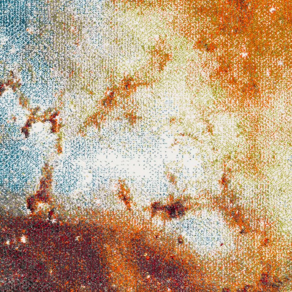 Galaxy GAL109 Power Loomed Accent Rug - Orange/Multi - 2'7"x5' - Safavieh.