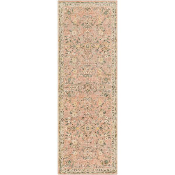Artistic Weavers Oshawa Pale Pink 3 ft. x 8 ft. Indoor Area Rug