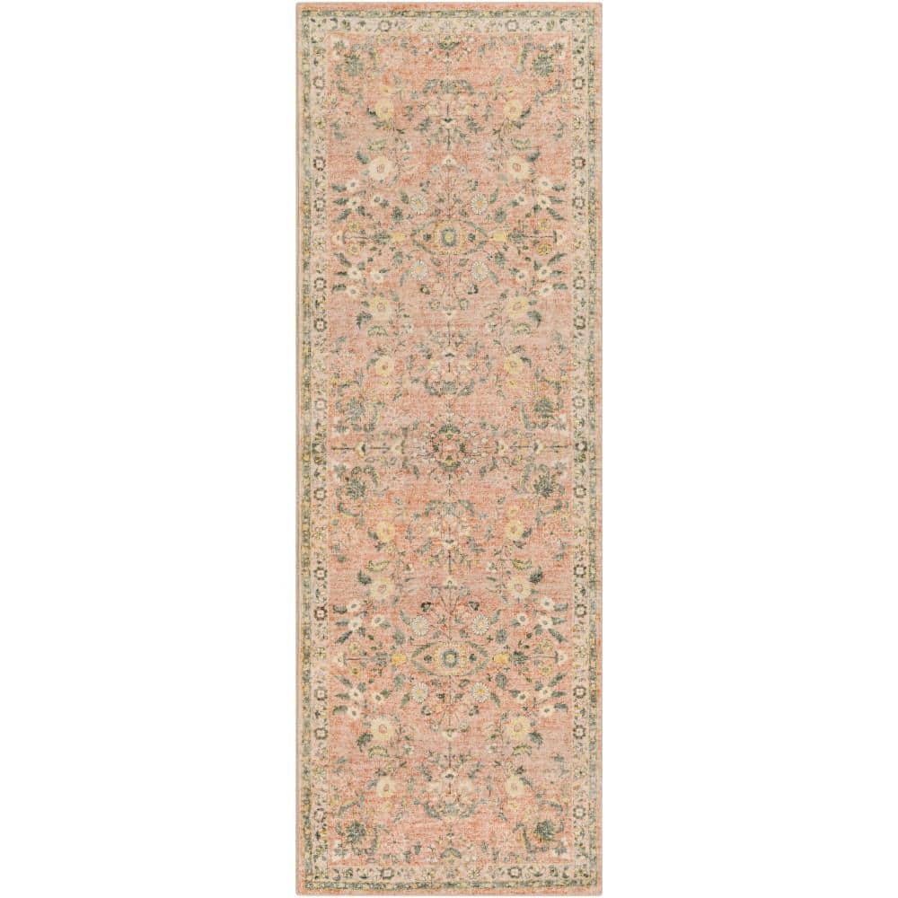 Livabliss Oshawa Pale Pink 3 ft. x 8 ft. Indoor Area Rug S00161038373