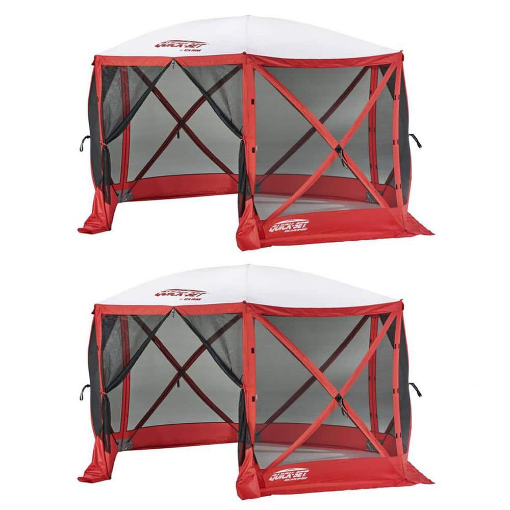 UPC 193802067149 product image for Red 8-Person Outdoor Tailgating Shelter Tent, 2-Pack | upcitemdb.com