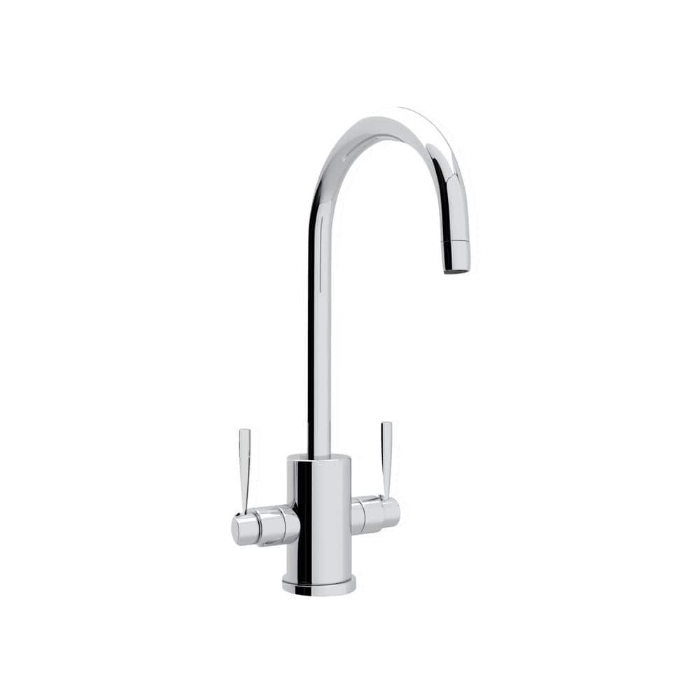 Polished Nickel Two Handle Bar Prep Faucet