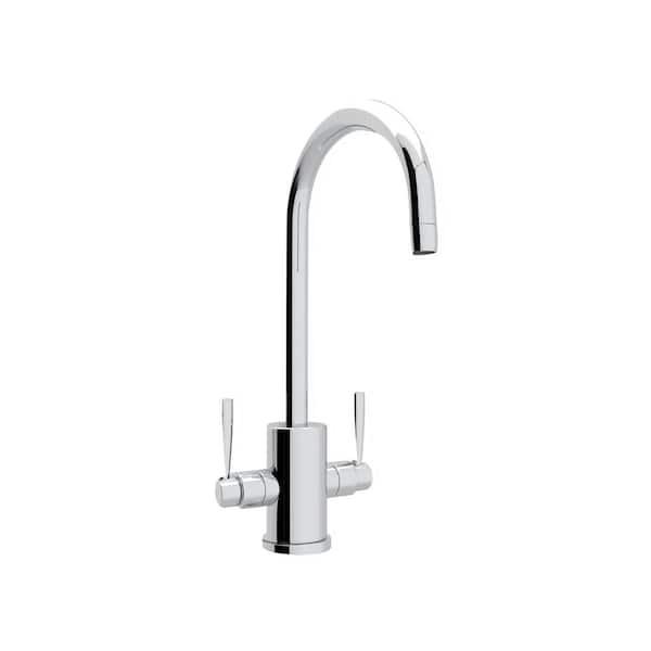 ROHL Holborn Double Handle Bar Faucet in Polished Chrome
