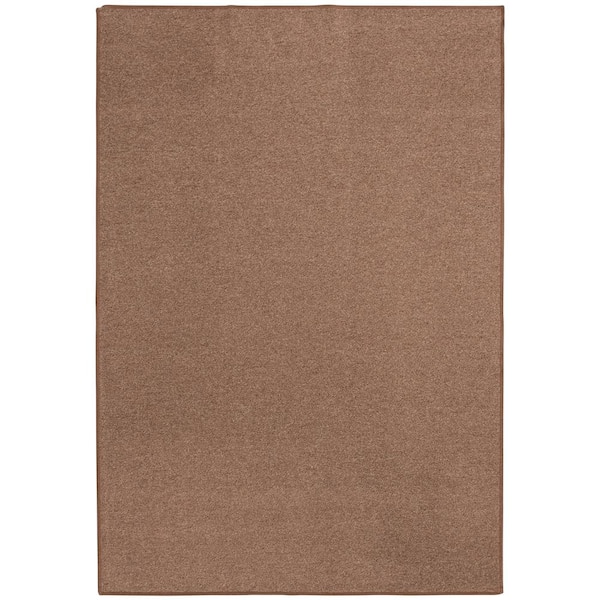 Unbranded Brown Solid Color 8 ft. x 10 ft. Area Rug