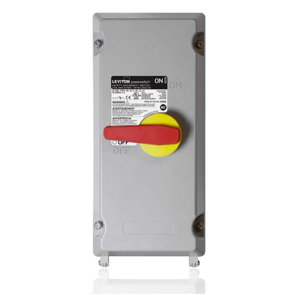 Leviton 100 Amp 600Volt NonMetallic NonFused Powerswitch Safety