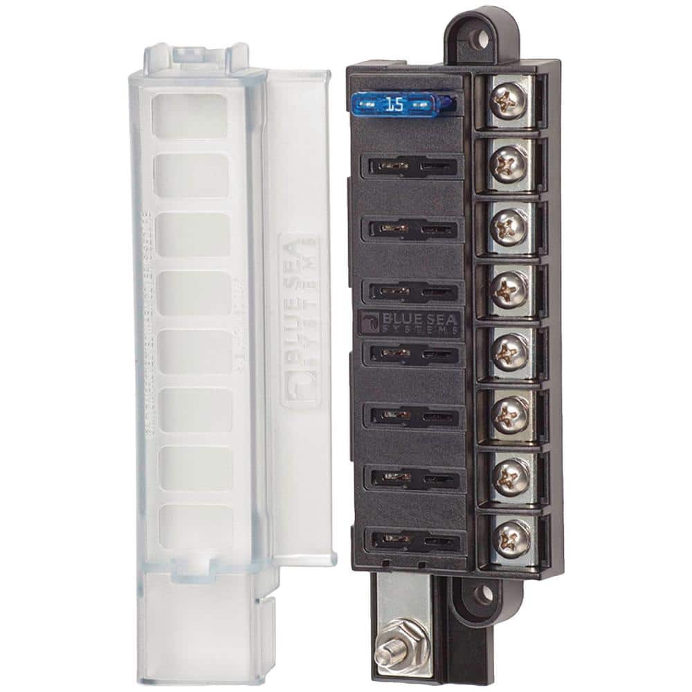 Blue Sea Systems ST Blade Compact Fuse Block Common Source, Circuits  5046 The Home Depot