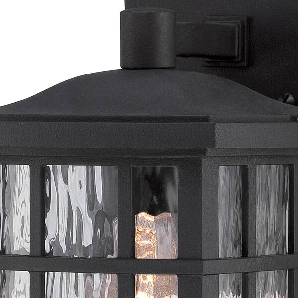 Quoizel Stonington 17-in H Matte Black LED Outdoor Wall Light Quoizel Stonington 17-in H Matte Black LED Outdoor Wall Light