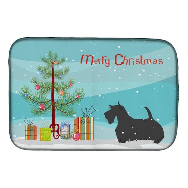 Microfiber Countertop Dish Drying Mat - Woodsy Christmas - Southern Season