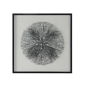Carlos 1-Piece Framed Abstract Art Print 31.5 in. x 31.5 in. .